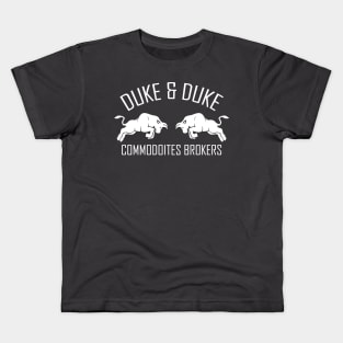 Duke & Duke Commodities Brokers - modern vintage logo Kids T-Shirt